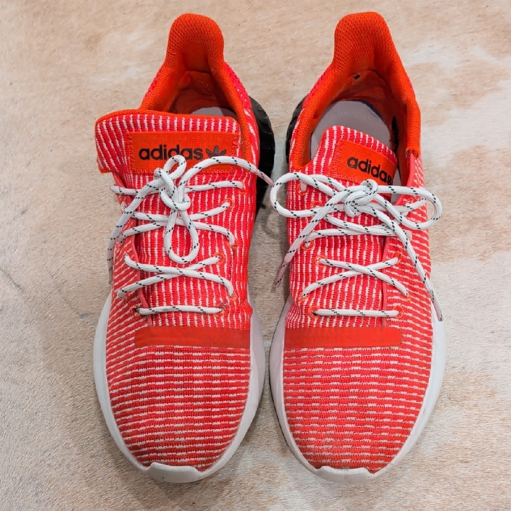 Adidas Tubular Dusk Prime Knit Solar Red